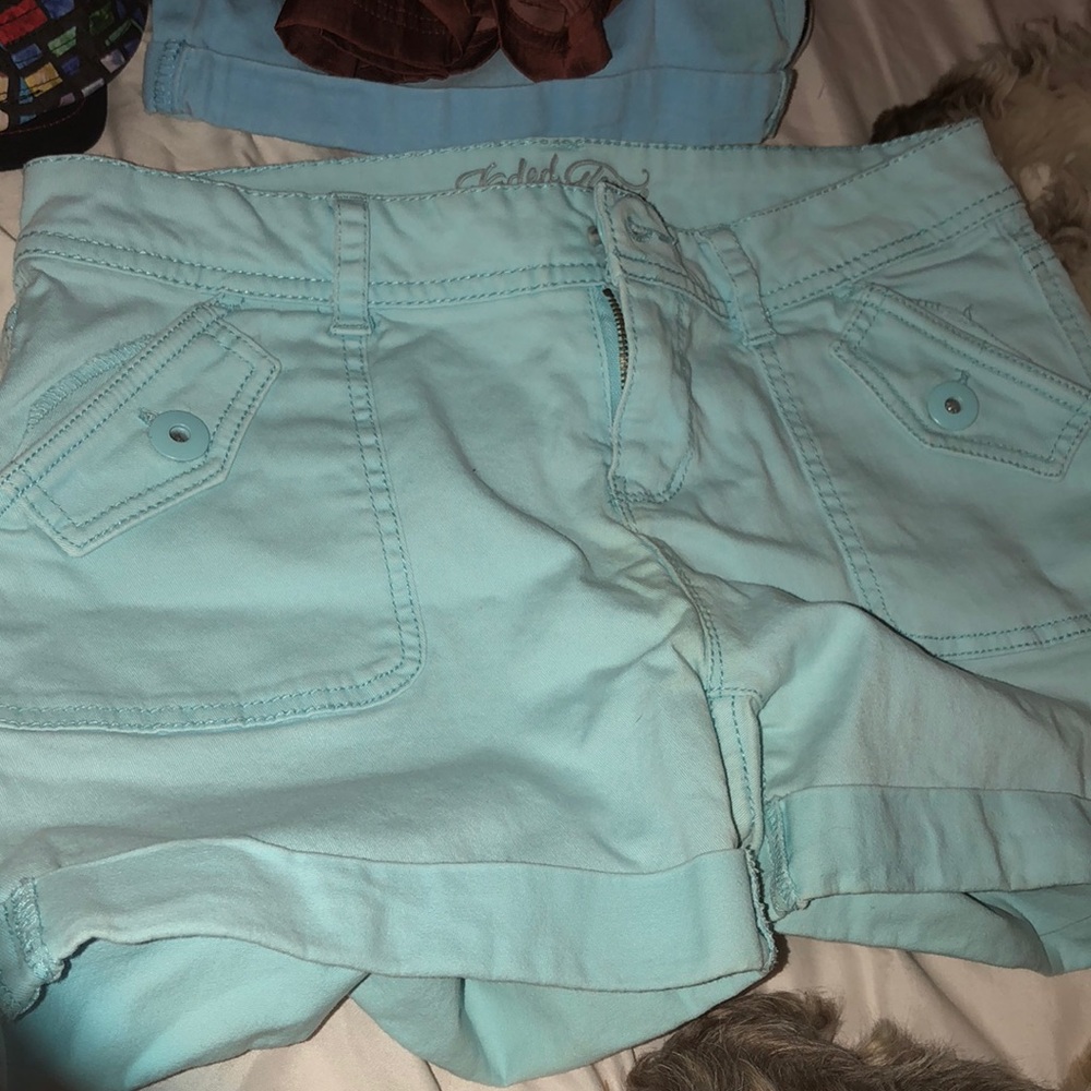 Teal shorts